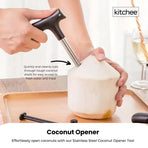1x Kitchee Coconut Opener - Stainless Steel Hole Punch Kitchen Tool, image 2