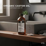Orku 1.5L Organic Castor Oil - Hexane Free Cold Pressed - Front View