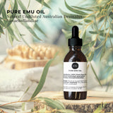 Orku 25ml Premium Emu Oil with Dropper - Pure Dromaius Novaehollandiae Extract - Front View