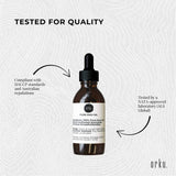 Orku 25ml Premium Emu Oil with Dropper - Pure Dromaius Novaehollandiae Extract - Rear View
