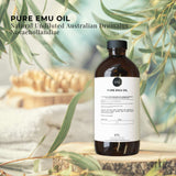 Orku 1L Premium Australian Emu Oil - Pure & Natural Dromaius Novaehollandiae - Front View