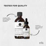 Orku 250ml Pure Emu Oil + Bonus 25ml Bottle - Australian Dromaius Novaehollandiae - Low Angle