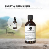 Orku 250ml Pure Emu Oil + Bonus 25ml Bottle - Australian Dromaius Novaehollandiae - 45-Degree Angle