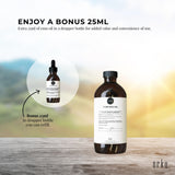 Orku 500ml Pure Emu Oil + Bonus 25ml Bottle - Australian Dromaius Novaehollandiae - Rear View