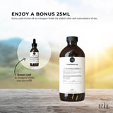 Orku 1L Pure Emu Oil + Bonus 25ml Bottle - Australian Dromaius Novaehollandiae - Rear View