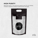 Orku 10Kg Myo Inositol Powder - USP Grade High Purity Unflavoured - Side View