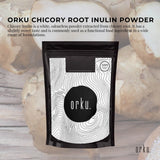 Orku 2Kg Chicory Root Inulin Powder - Unflavoured Food Ingredient - Front View