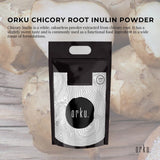 Orku 5Kg Chicory Root Inulin Powder - Unflavoured Food Ingredient - Front View