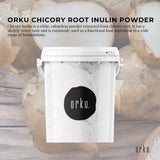 Orku 800g Chicory Root Inulin Powder Tub - Unflavoured Food Ingredient - Front View