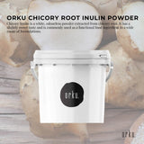 Orku 3.5Kg Chicory Root Inulin Powder Tub - Unflavoured Food Ingredient - Front View
