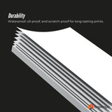 Tooleroo 100 Sheets BPA-Free A4 Thermal Printing Paper - Waterproof & Long-Lasting - Top-Down View