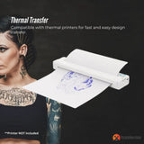 Professional A4 Tattoo Thermal Stencil Paper - 50 Sheets for Accurate Transfers - Top-Down View
