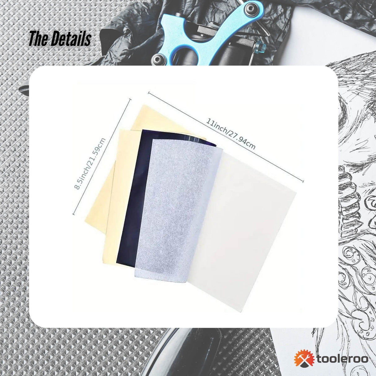 Professional A4 Tattoo Thermal Stencil Paper - 50 Sheets for Accurate Transfers