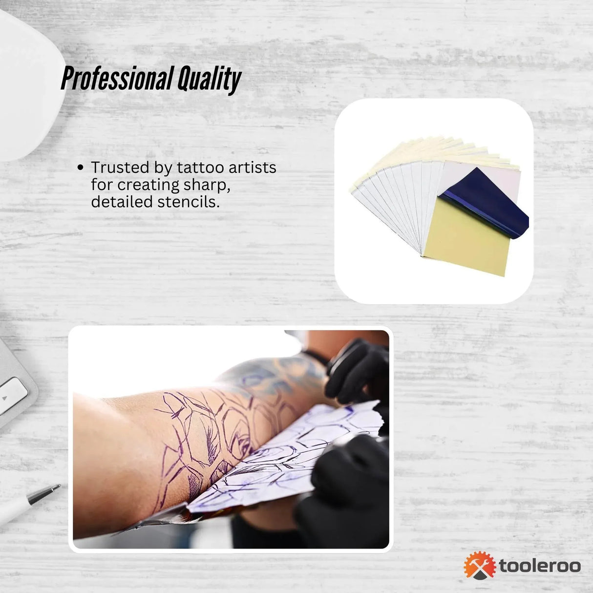 Professional A4 Tattoo Thermal Stencil Paper - 50 Sheets for Accurate Transfers