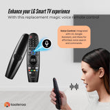 Tooleroo Universal Voice Remote for LG Smart TVs - Compatible with Magic Remote Models GA, BA Series - Side View