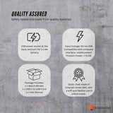 Portable A4 Wireless Thermal Printer Bundle - Inkless Printing with Paper Kit - Low Angle