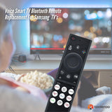 Tooleroo Universal Voice Remote Control for Samsung Smart TVs - Compatible Replacement for URC01910F - Front View