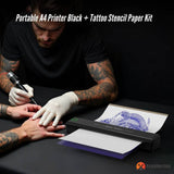 Portable A4 Wireless Thermal Tattoo Printer with Stencil Paper Kit