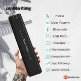 Portable A4 Wireless Thermal Tattoo Printer with Stencil Paper Kit - 45-Degree Angle
