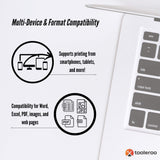 Compact Wireless A4 Thermal Printer with Tattoo Stencil Paper Kit - Tooleroo - Top-Down View