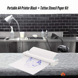 Compact Wireless A4 Thermal Printer with Tattoo Stencil Paper Kit - Tooleroo - Front View