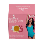 150g Sugaring Wax with Lemon with Reusable Strips - Home Hair Removal Kit - Side View