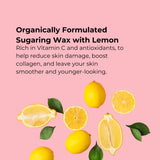 150g Sugaring Wax with Lemon with Reusable Strips - Home Hair Removal Kit - 45-Degree Angle