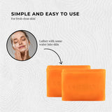 1x 65g Kojie San Soap - Original Kojic Acid Bar - Top-Down View