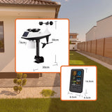 Tooleroo Weather Station 7-in-1 Professional Home Forecast Outdoor Sensor - Top-Down View