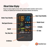 Tooleroo Weather Station 7-in-1 Professional Home Forecast Outdoor Sensor - 45-Degree Angle