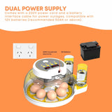 Automatic 8 / 18 Egg Incubator - Electrical Turning Chicken Quail Duck Hatching - Low Angle