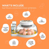 Automatic 8 / 18 Egg Incubator - Electrical Turning Chicken Quail Duck Hatching - Extra Image