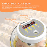 Automatic 8 / 18 Egg Incubator - Electrical Turning Chicken Quail Duck Hatching - Rear View