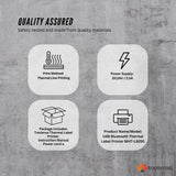 Tooleroo Bluetooth Thermal Label Printer - USB POS Receipt Shipping Printing - Low Angle