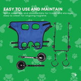 Rooster Farms Little Dog Wheelchair XS Harness - Adjustable Back Leg Aid - Close-Up Angle