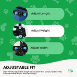 Rooster Farms Little Dog Wheelchair Small Harness - Adjustable Back Leg Aid - Top-Down View