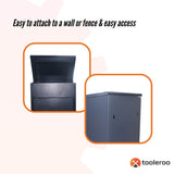 Parcel Delivery Drop Box Mailbox - Secure Home Package Locker 44x35x58cm Grey - Top-Down View