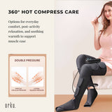 Orku Air Compression Leg Knee Foot Massager with Heat - Relaxation and Recovery - Top-Down View