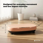Social Hike Vibration Plate Machine - Vibrating Exercise Platform Pink