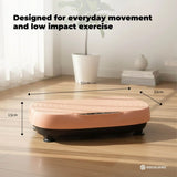 Social Hike Vibration Plate Machine - Vibrating Exercise Platform Pink - Top-Down View
