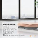 Social Hike Vibration Plate Machine - Vibrating Exercise Platform Pink - Close-Up Angle