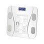 Bluetooth Smart Body Fat Scale White - Digital BMI Weight USB Recharge with App