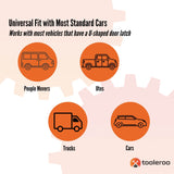 Tooleroo Car Cane Handle 3-in-1 Handy Grip - Lightweight Portable Mobility Tool - Close-Up Angle