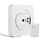 Tooleroo Wall Mountable CD Player Speaker - Bluetooth HiFi FM Radio White