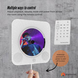 Tooleroo Wall Mountable CD Player Speaker - Bluetooth HiFi FM Radio White - Extra Image