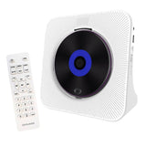 Tooleroo USB Rechargeable Desktop CD Player Speaker ??Bluetooth Portable White