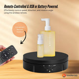 Tooleroo Electric 360 Rotating Product Display Stand for Merchandise Video Black - Top-Down View