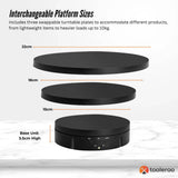 Tooleroo Electric 360 Rotating Product Display Stand for Merchandise Video Black - Rear View