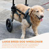Rooster Farms Large Dog Wheelchair XL Harness - Adjustable Back Leg Aid - Top-Down View