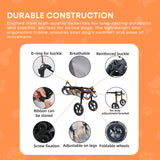 Rooster Farms Large Dog Wheelchair XL Harness - Adjustable Back Leg Aid - Low Angle